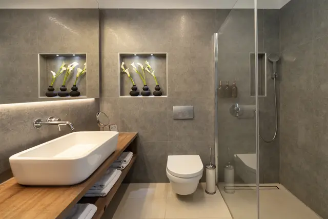 Bathroom with walk-in shower