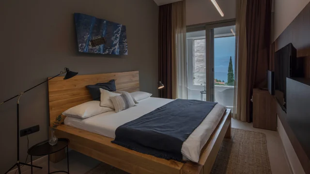 Schlafzimmer am Abend