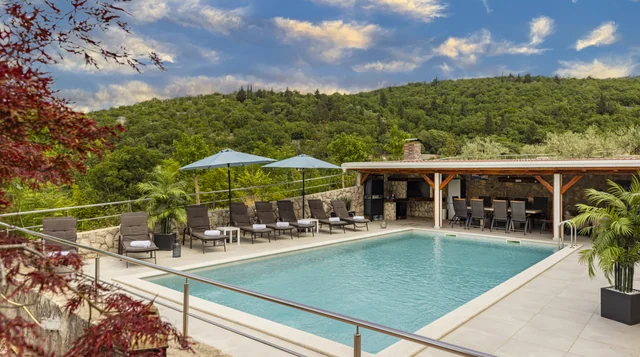 Pool and summer kitchen